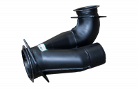 фото тройник глушителя 6522 (два фланца) / ввк 6522-1203035 